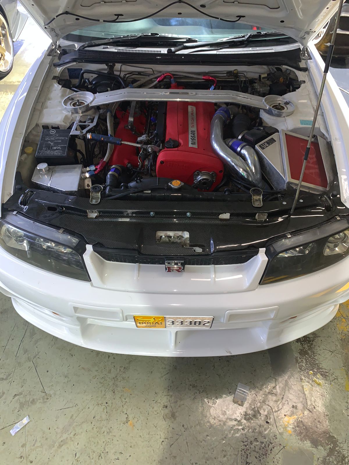 Nissan GTR33 Carbon Fiber Radiator Cover