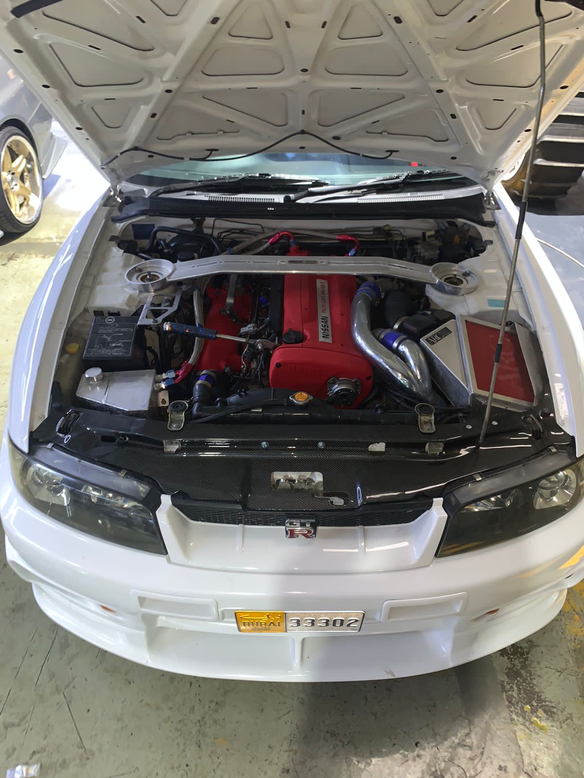 Nissan GTR33 Carbon Fiber Radiator Cover