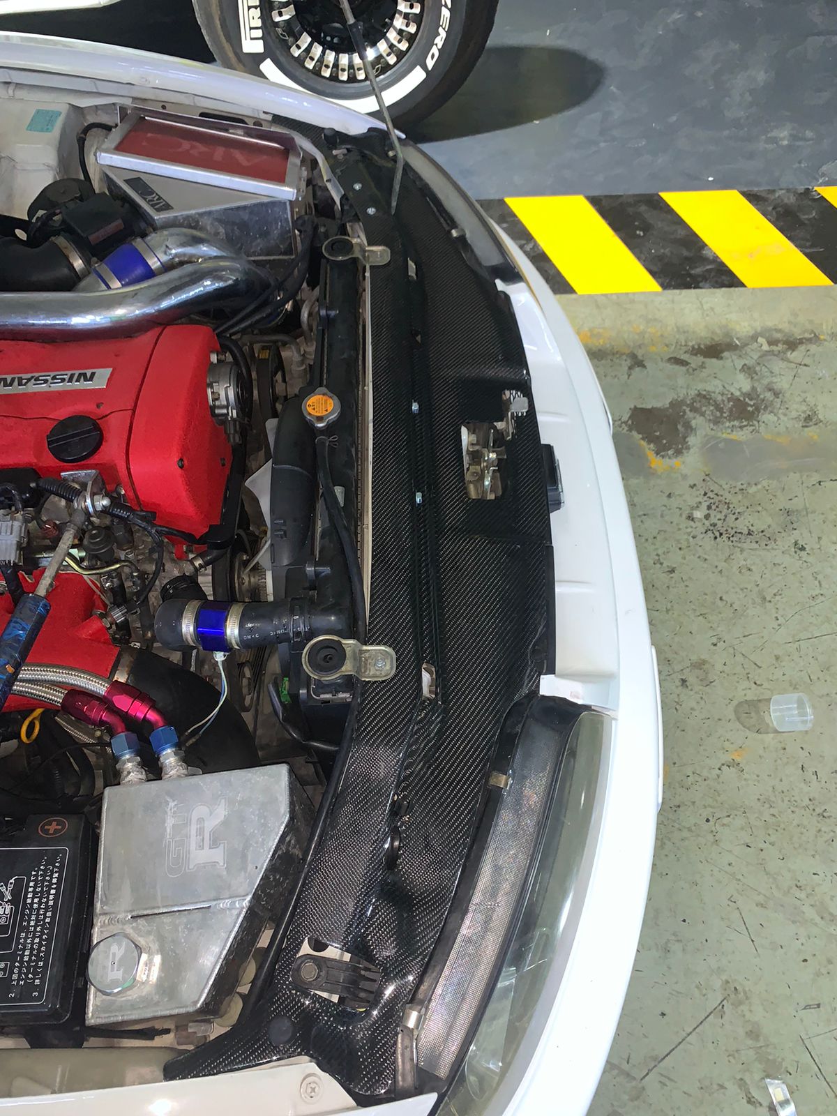 Nissan GTR33 Carbon Fiber Radiator Cover
