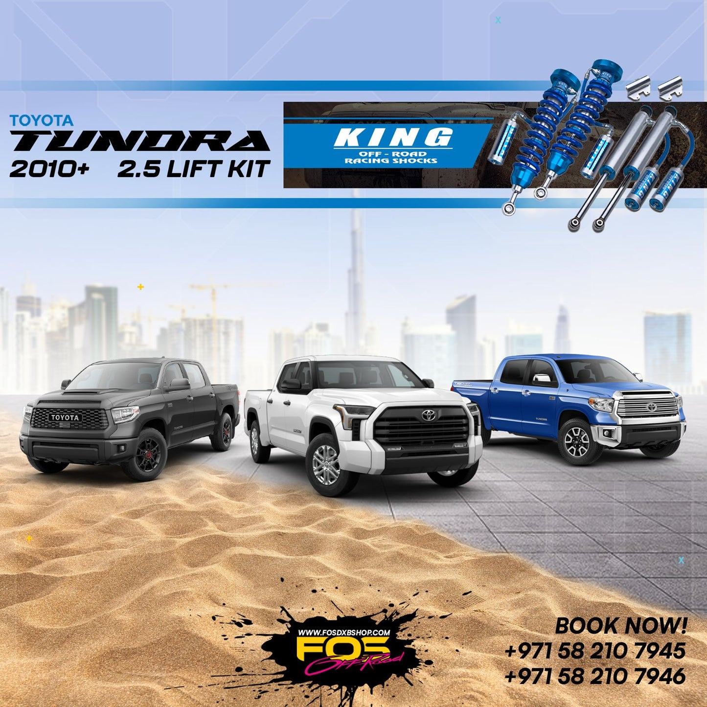 King Off-Road Racing Shocks 2.5/3.0 Lift