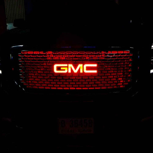 GMC illuminated badge